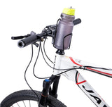 Bicycle Double Water Bottle Cage Holder Mount Adapter, aluminum alloy, Black
