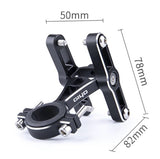 Bicycle Double Water Bottle Cage Holder Mount Adapter, aluminum alloy, Black