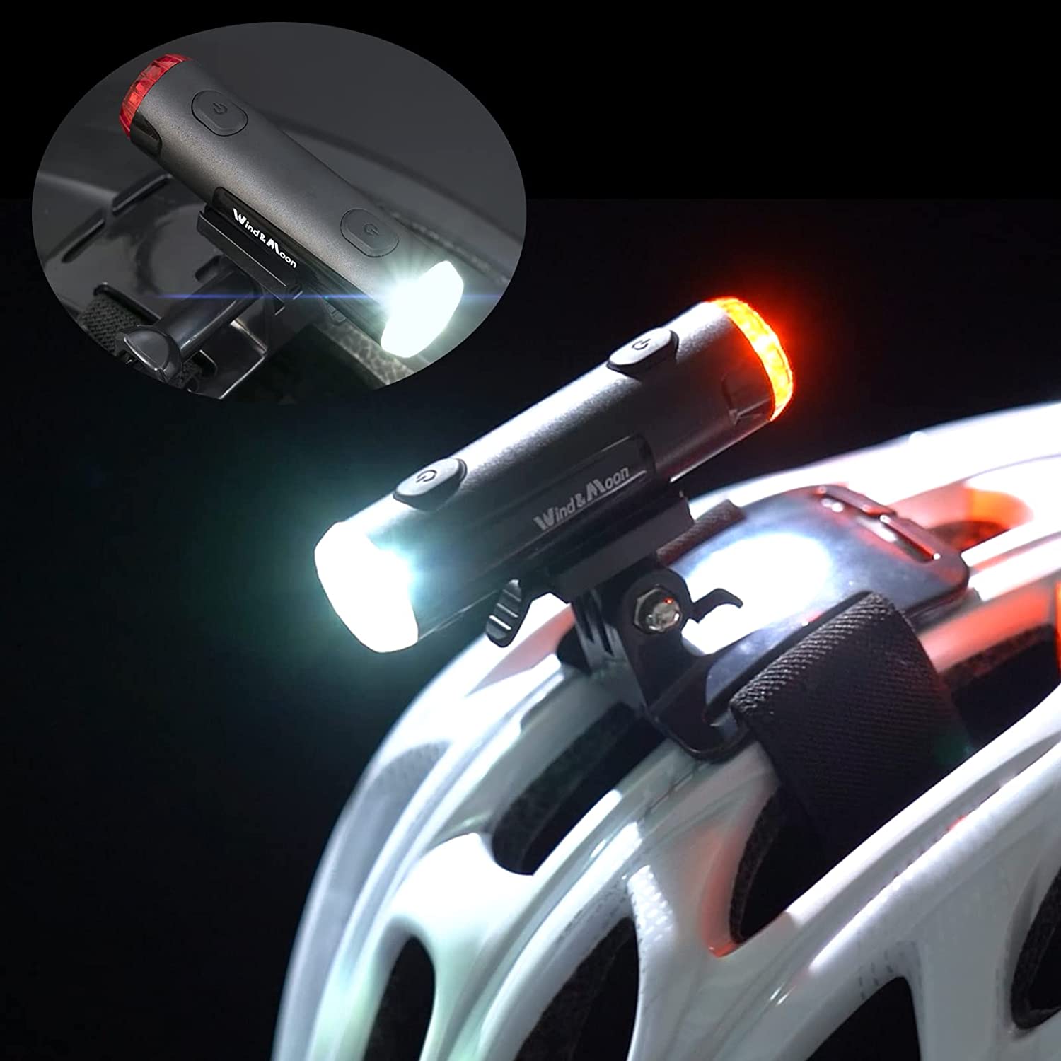 Bicycle helmet light store rechargeable