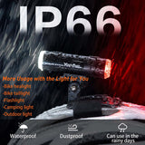 Bicycle Helmet Light - 2 in 1 Headlight and tail light, Rechargeable, Waterproof