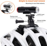 Bicycle Helmet Light - 2 in 1 Headlight and tail light, Rechargeable, Waterproof
