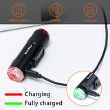 Bicycle Helmet Light - 2 in 1 Headlight and tail light, Rechargeable, Waterproof