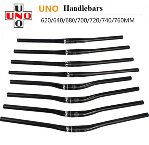 Bike Handlebar Bicycle Riser Bar - UNO, 31.8*740mm 15mm rise, Aluminum, Black