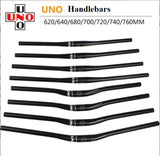 Bike Handlebar Bicycle Riser Bar - UNO, 31.8*740mm 15mm rise, Aluminum, Black