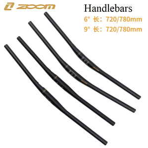 Bike Handlebar Bicycle Riser Bar - ZOOM, 31.8*720mm, 9 degree, Aluminum, Black