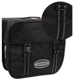 Bike Rear Rack Bag Pannier - 37/33cm L x 28cm H x (15cm x 2) W, Black