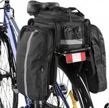 Bike Rear Rack Bag Pannier Shoulder Bag - about 27L, Black