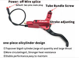 ZOOM MTB Bicycle Hydraulic Disc Brake set with power-cut sensors - Front & Rear