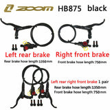 ZOOM HB-875 MTB Bicycle Bike Hydraulic Disc Set Brake - Front & Rear, Black