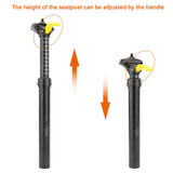 ZOOM Bicycle Suspension Seatpost control Lever- 30.9/31.6*375mm, Aluminum Alloy
