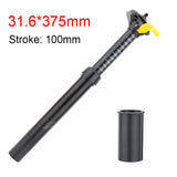 ZOOM Bicycle Suspension Seatpost control Lever- 30.9/31.6*375mm, Aluminum Alloy