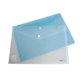 Deli Files Bag Button Closure E5505 - A4, 10 pcs, Transparent White