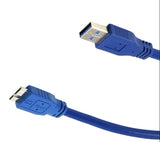 USB 3.0 A Male to Micro B Cable for External Hard Drive